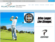 Tablet Screenshot of pillarsport.com